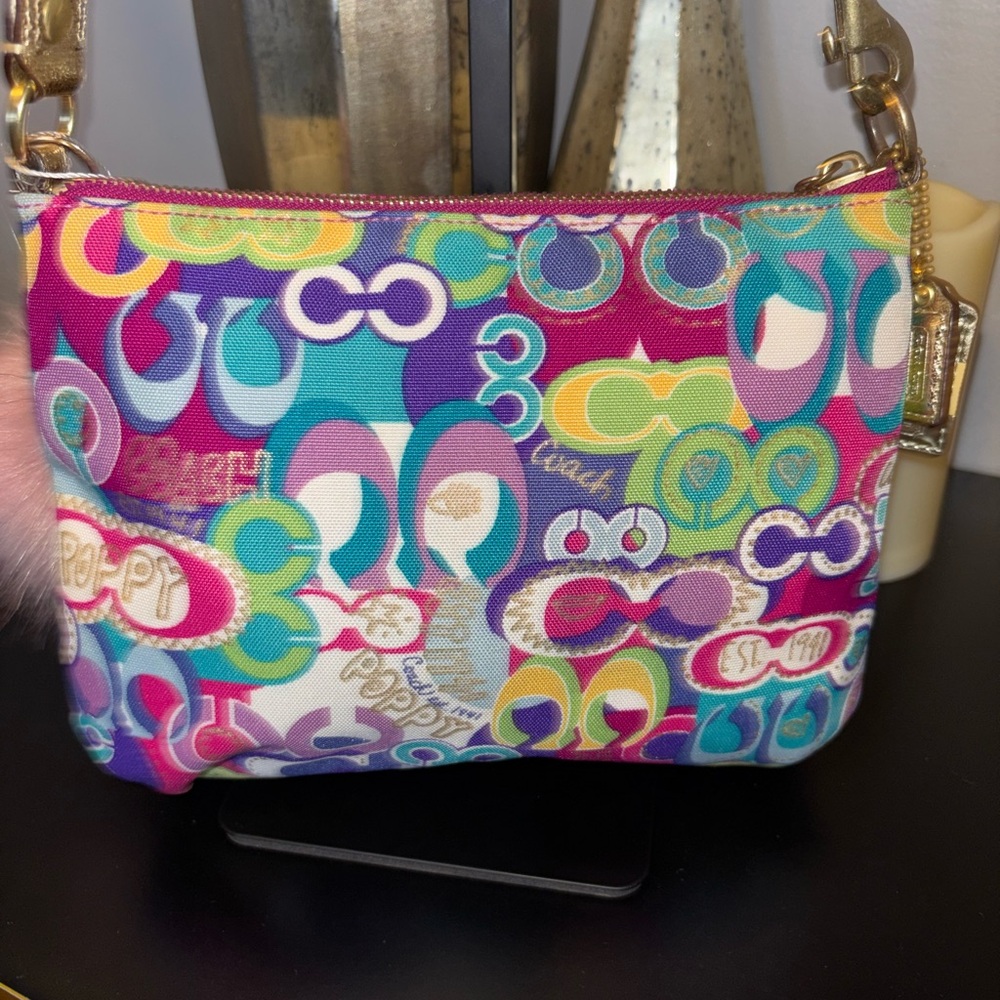 Vintage Coach Poppy Pop C Graffiti authentic Crossbody Bag - Picture 5 of 7